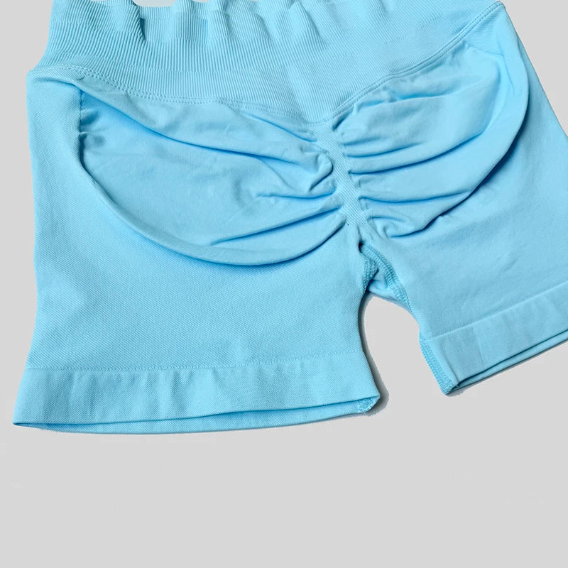 Women Casual Sports Shorts Summer Thin High Waist Shorts 4.5" Low Ribbed Band Running Breathable Short Pants