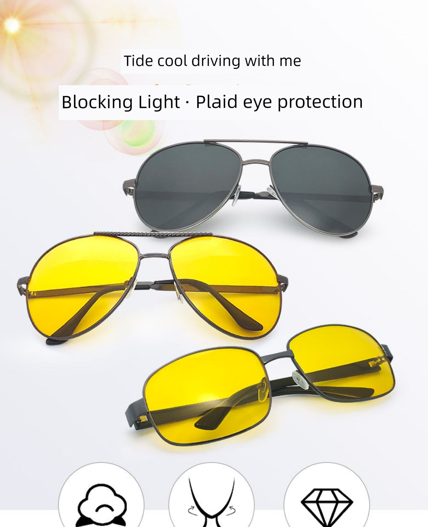 Day and Night Dual-Purpose Sunglasses Anti-High Beam for Driving 2025 New Arrival Brightening Night Vision Goggles Men and Women Fashion Sunglasses
