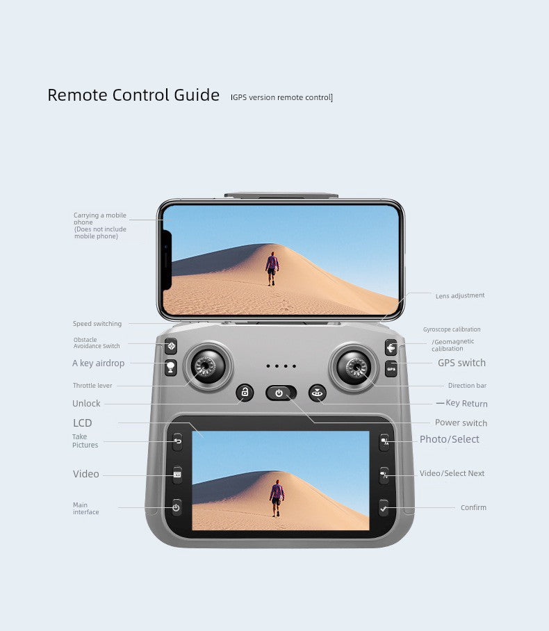 2025 New Arrival Remote Control Aircraft Kids UAV Toy Professional HD Aerial Photography Primary School Student Small Aircraft