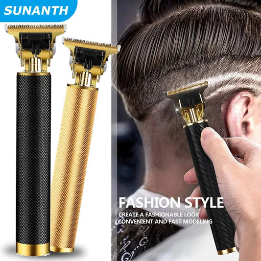 Professional Hair Trimmer Zero Gapped T-Blade Trimmer Cordless Rechargeable Edgers Clippers Electric Beard Trimmer Shaver