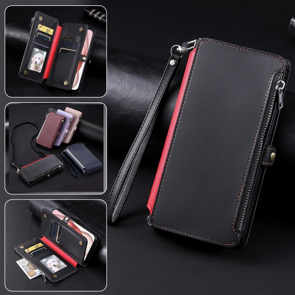 Cases for Motorola Moto E14 E13 E22 E22i E32 E32S E20 E30 E40  Case Cover coque Flip Wallet Phone Covers Sunjolly