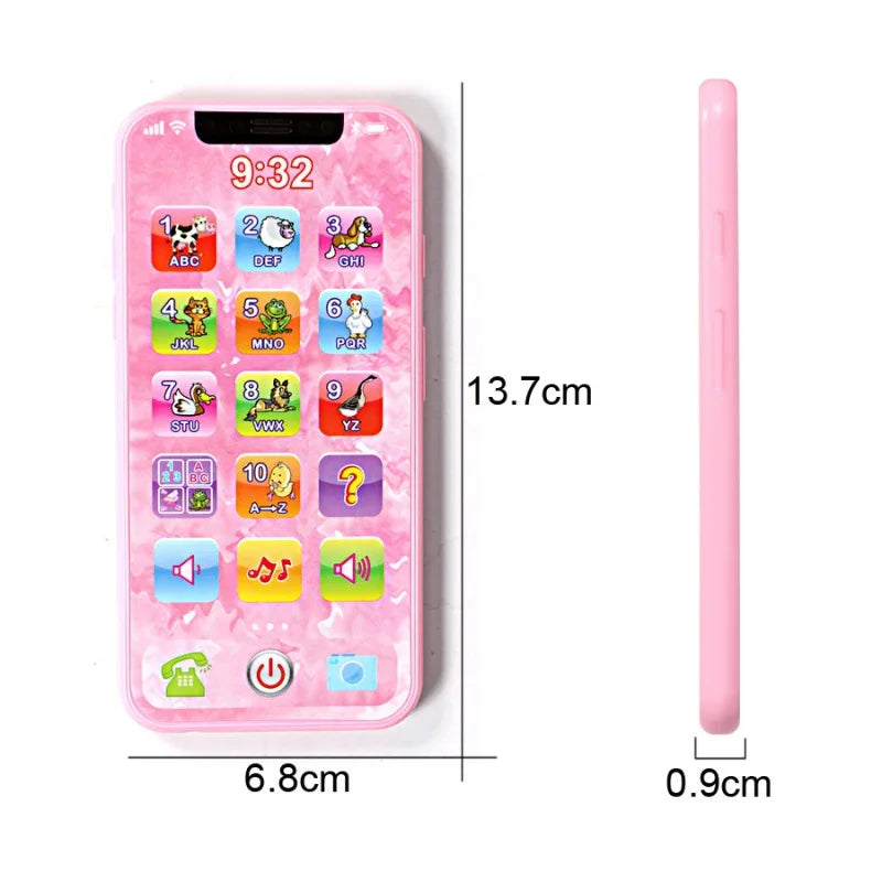 Baby Learning Simulation Mobile Phone Music Toys Early Education English/Russian Learning Machine Children's Vocal Toys
