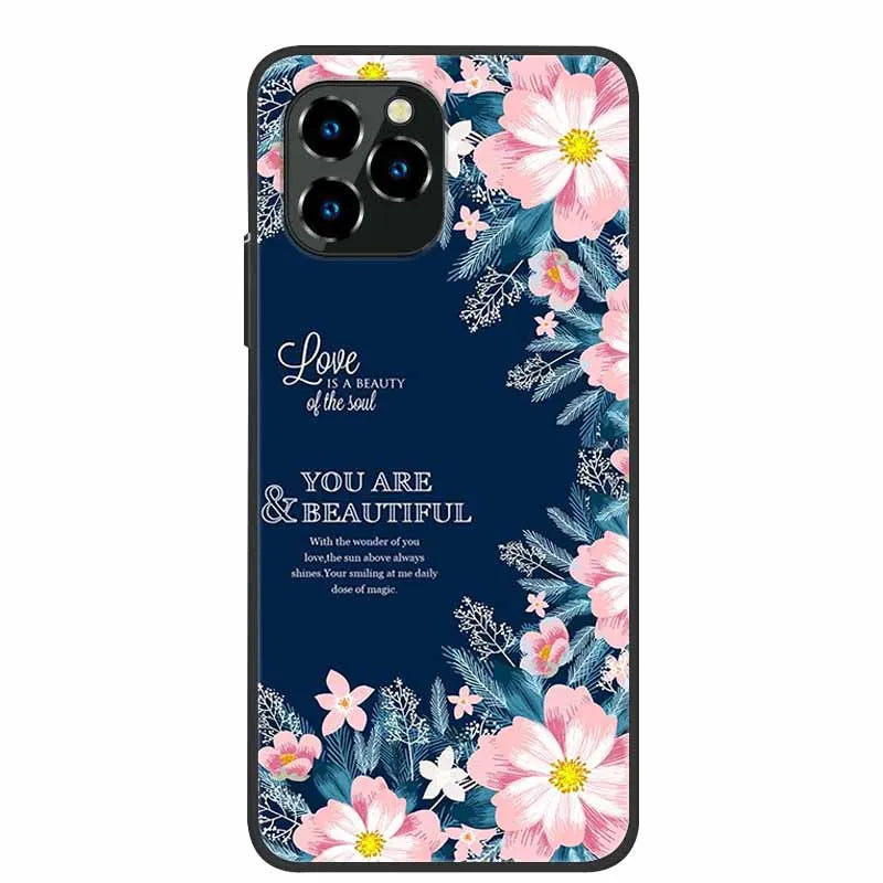 For Oukitel C21 Pro Case Luxury Silicone TPU Soft Cover Phone Case For C 21 pro coque Shockproof Protector Cartoon Capa Funda