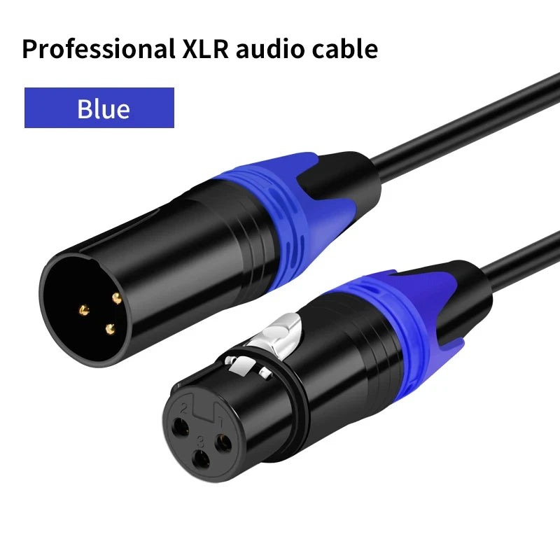 XLR Male to XLR Female Cable For Professional Recording Extension Line Balanced XLR Mixer Speaker Amplifier Live Microphone Line