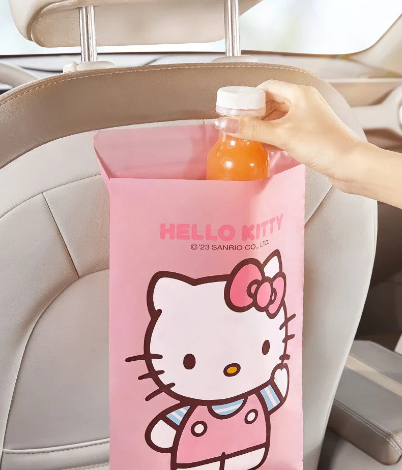 Sticky Car Trash Can - Car Garbage Bag Desk Organizer Auto Interior Storage Solution for Vehicle Cleanliness