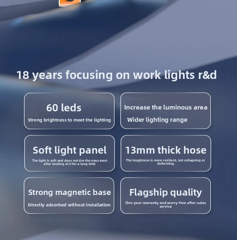 18W/25W LED Machine Tool Work Light With Strong Magnetic Extended 50-80cm flexiable Hose 24V/220V Lathe Punch MachineTable Lamp