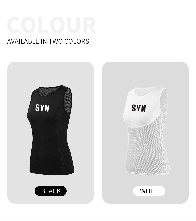 SYN Women's cycling vest summer quick drying clothes road bikes sleeveless cycling jerseys cycling underwear cycling base shirts