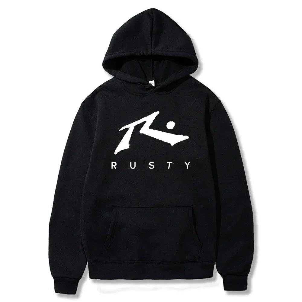 Men's Sportswear Kangaroo Winter Truly Comfortable StreetWe Unisex Rusty Printed Hoodie Casual Pattern Sweater TOPS Sweatshirt