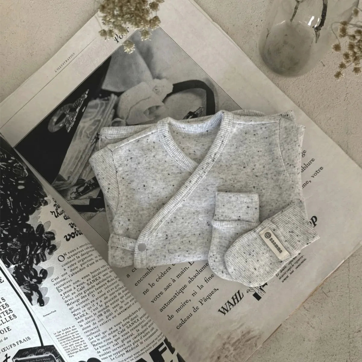 2026 Autumn New Baby Home Clothes Set Infant Boy Girl Long Sleeve Tops + High Waisted Pants + Hat 3pcs Suit Newborn Outfits