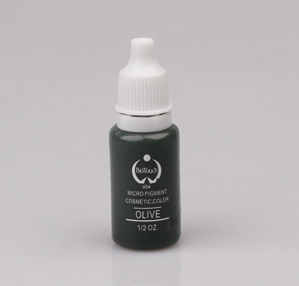1Pcs Tattoo Ink Pigment Kit Permanent Makeup Micropigment for Eyebrow Eyeliner Lip Art Brown Black Chocolate Dark Red