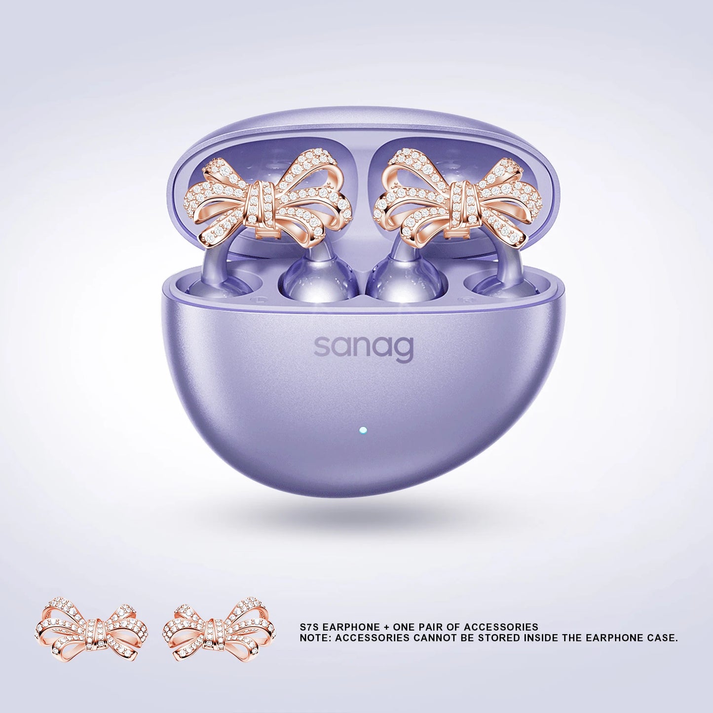 Sanag S7S AI Open Ear Clip on Headphones HiFi 3D Stereo Sound Quality AI Assistant Wireless Bluetooth Earphones APP EQ Setting