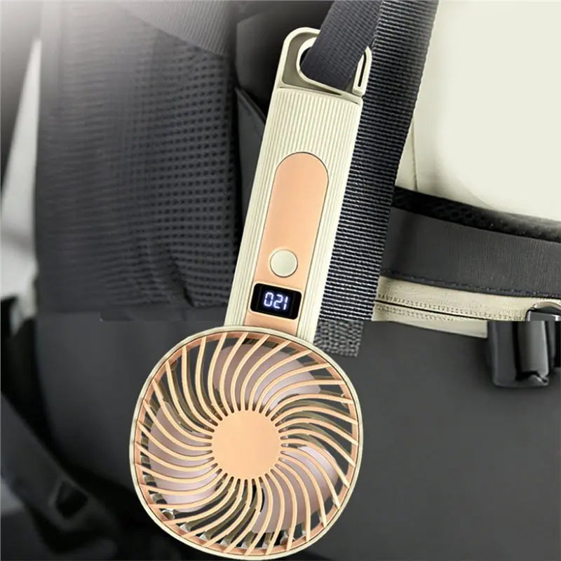 YCOC-Standing Fan Bladeless Electric Handheld Fans Portable Hand Fan USB Rechargeable Fan Fan Green
