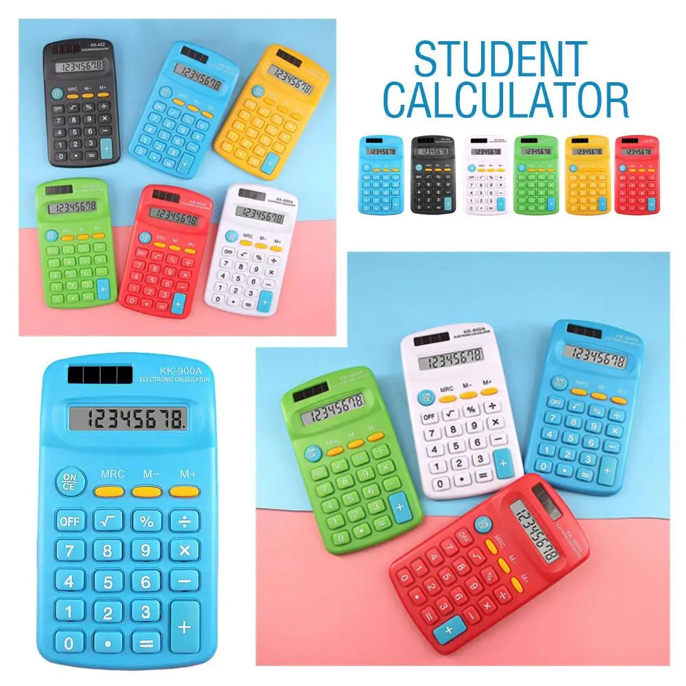 8 Digits Standard Electronic Calculators With Large LCD Display Battery Powered Calculator For Home Office School Financial Tool