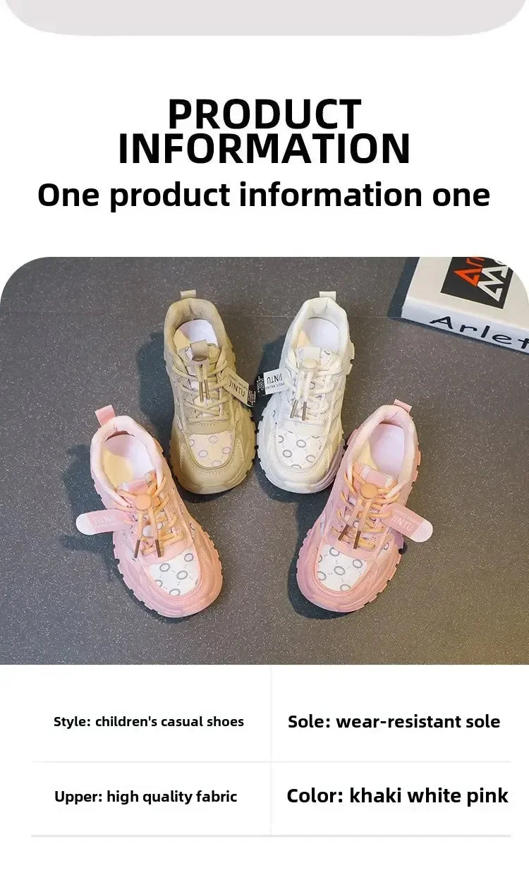 Children's Casual Shoes 2023 Spring Style Net Breathable Non-slip Running Shoes For Boys And Girls Comfortable Outdoor Footwear