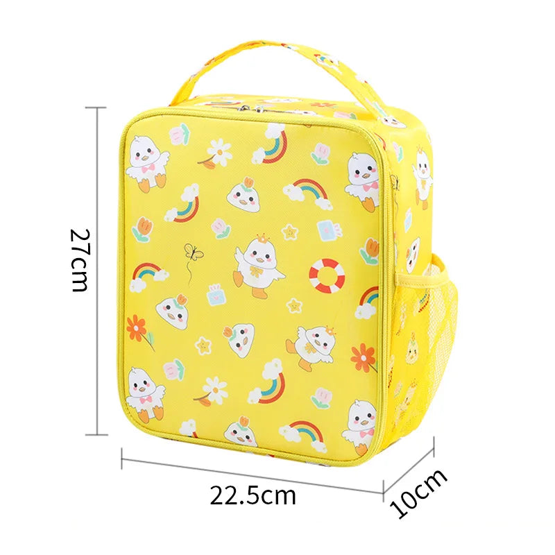 Students Aluminum oil Thickened Handheld Lunch Bag Insulated Thermal Food Picnic Storage Heat Preservation Beto Bag