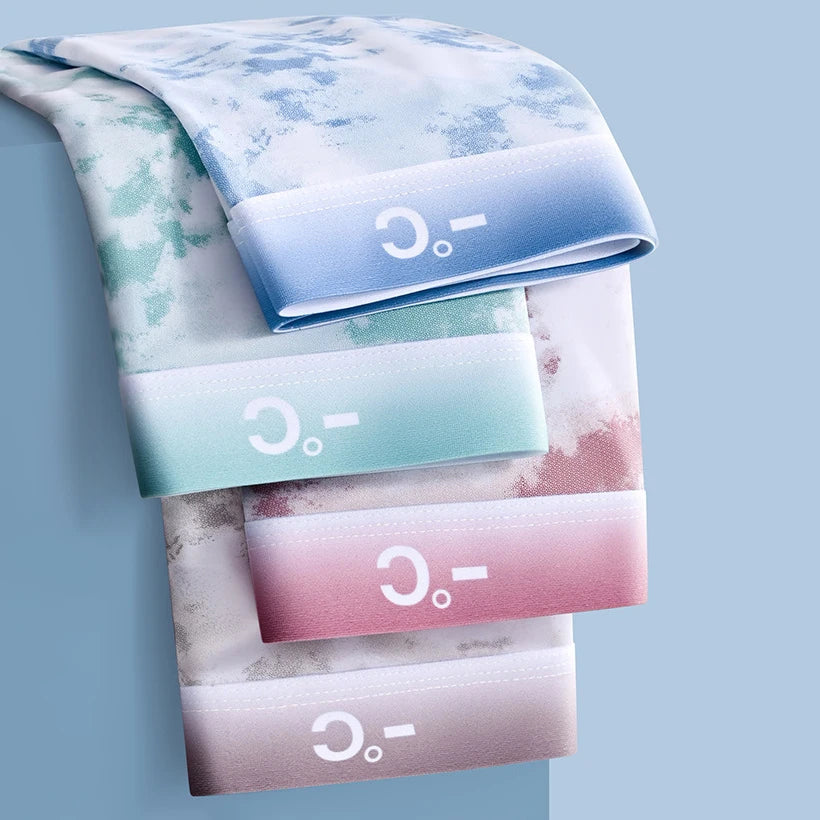 4Pcs Boxer Shorts Men's Ice Silk Underwear Male Underpants Breathable Sexy Thin Panties U Convex Lingerie Wholesale Lots L-6XL