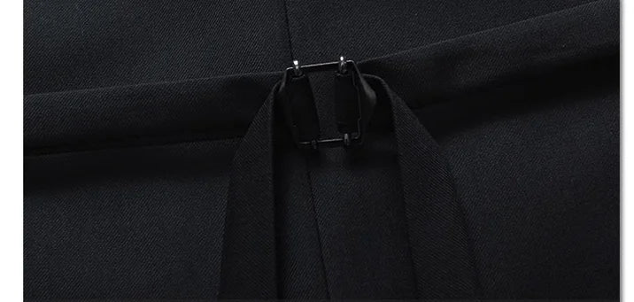 M-7XL Spring/summer Man Suit Vest Sleeveless Vest with Adjustable Waist Single Breasted Solid Color Business Suit Vest Wedding