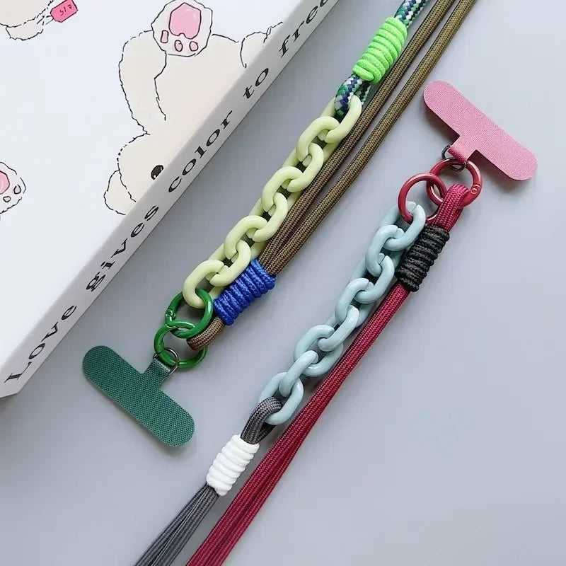 Knotting Universal Crossbody Long Phone Lanyard Strap Mobile Phone Hanging Rope Neck Straps Anti-lost Lanyards Cell Phone