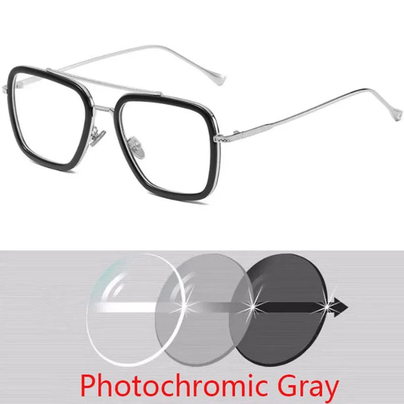 SPH -0.5 -0.75 -1.0 to -6 Fashion Metal Style For Women Sunglasses Men Square Brand Design Sun Glasses