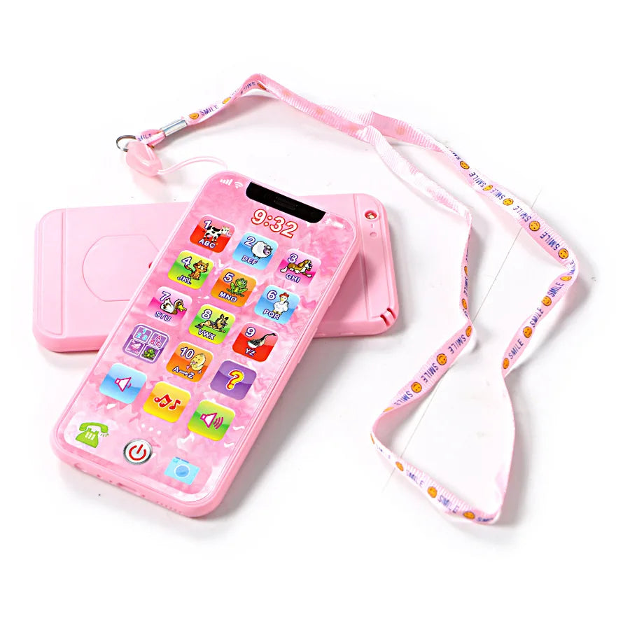 Baby Learning Simulation Mobile Phone Music Toys Early Education English/Russian Learning Machine Children's Vocal Toys