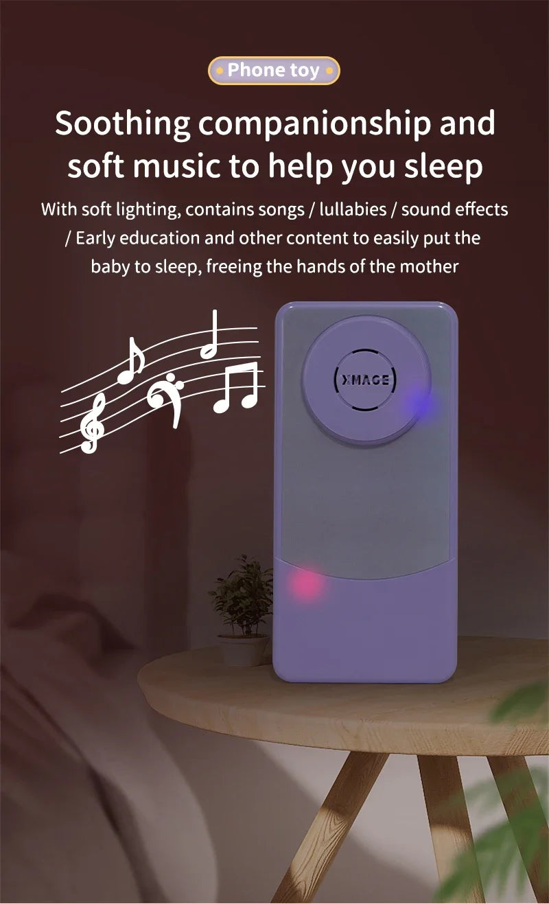 Montessori Baby Cell Phone Toys Children Simulation Phone Musical Early Educational Toy Infant Mobile Phone Model Vocal Toy Gift