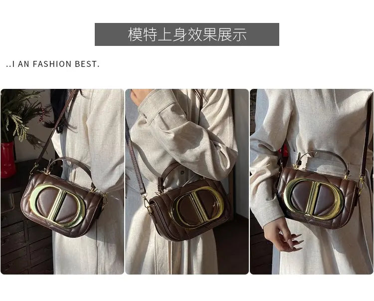 Luxury Chic Designer Diaper Bag For Women Large Capacity Tote Elegant Leather Crossbody Handbag For Fashionable And Practical