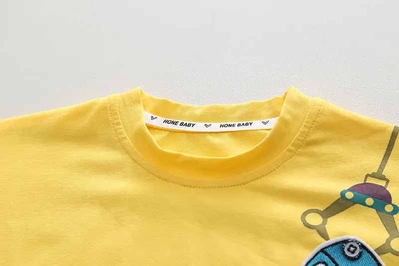 Summer Children Boys Infant Cotton Clothes Cars T Shirt Shorts 2pcs/Set Toddler Fashion Clothing Baby Tracksuits 1 2 3 4 5 Years