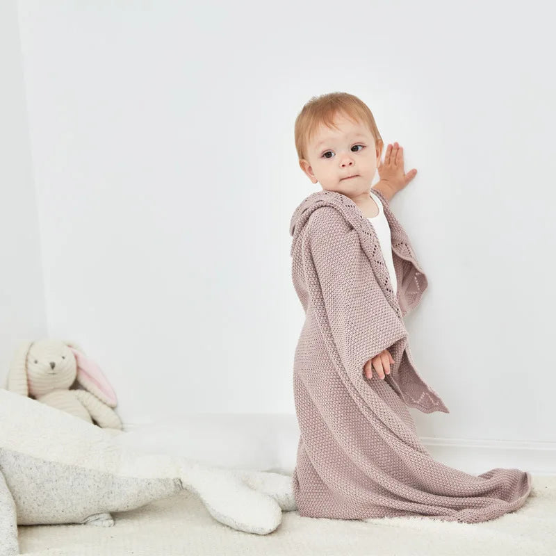Knitted Baby Blankets Newborn Swaddle Wrap Throw Blanket Nordic Cotton Soft Baby Stroller Crib Blanket Nursery Bedding Quilt