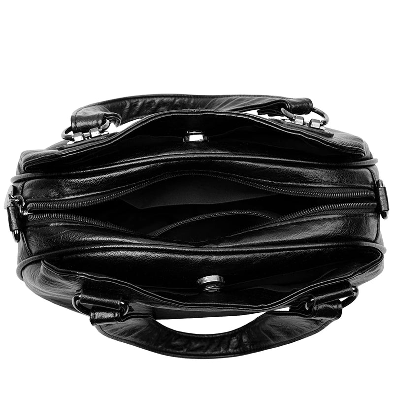 Luxury Handbags 3 Layers Large Capacity High Quality Designer Handbags Soft Leather Ladies Shoulder Crossbody Bag for Women Sac