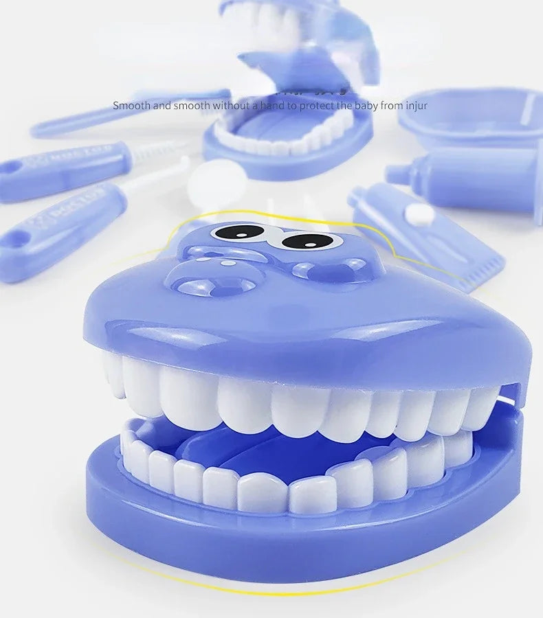 Children Montessori Toys Parent-child Interaction for Girl Boy Dentist Check Teeth Model Doctors Role Play Baby Montessori Toys