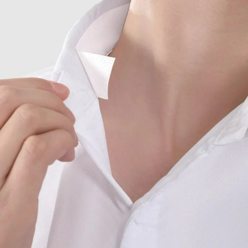 Sweat Uptake Collar Sticker Shirt Quickly Absorb Sweat Tape Clothing Anti Dirty Collar Stickers Hat Brim Cuttable Thin Patch