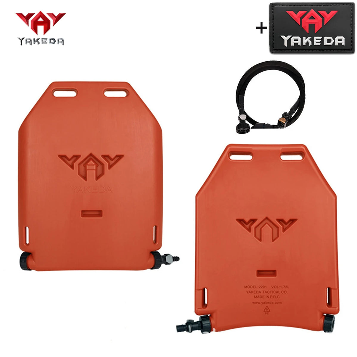 YAKEDA Hunting Vest 1.75L Integrated Water Bag Insert Board with Water Delivery Hose Made of Hard and Lightweight Material
