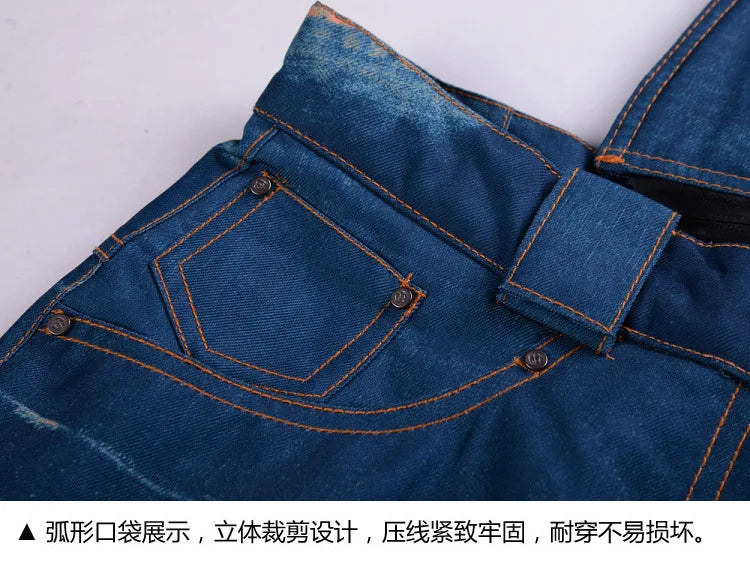 style denim ski pants suspenders denim ski pants men's skating snowboard waterproof, windproof and warm ski pants