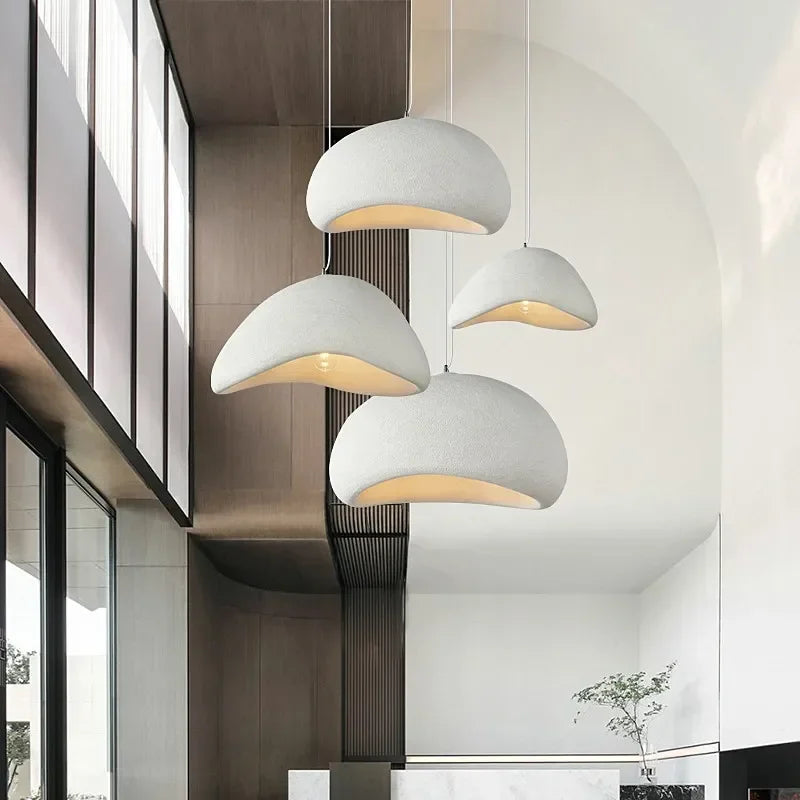 Japanese Wabi-Sabi Chandelier Modern Minimalist Dining Living Room Pendant Light Bedroom Bar Designer Homestay E27 Hanghing Lamp