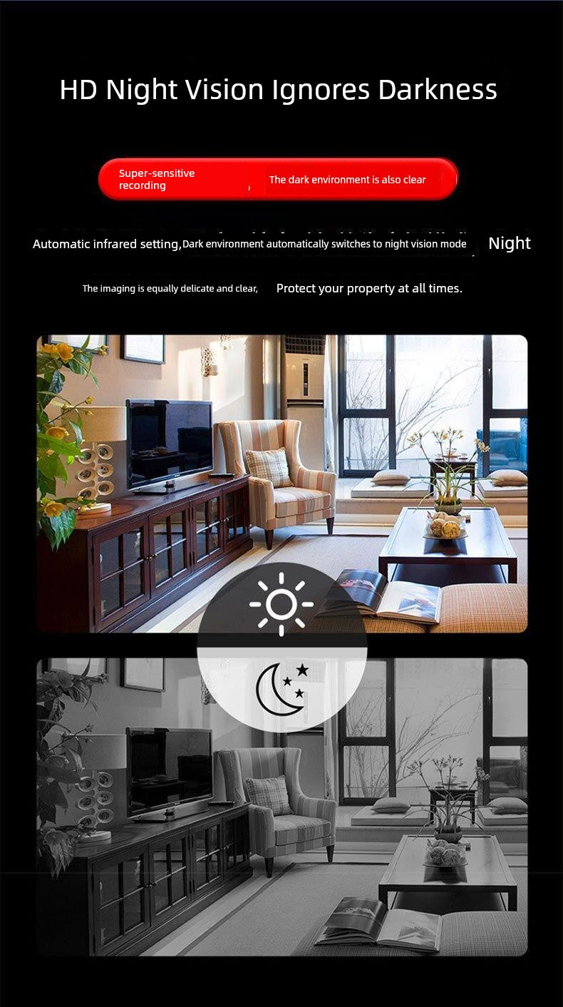 Wireless Surveillance Camera For Home WiFi Remote Outdoor HD Night Vision Door Punch-Free 1319