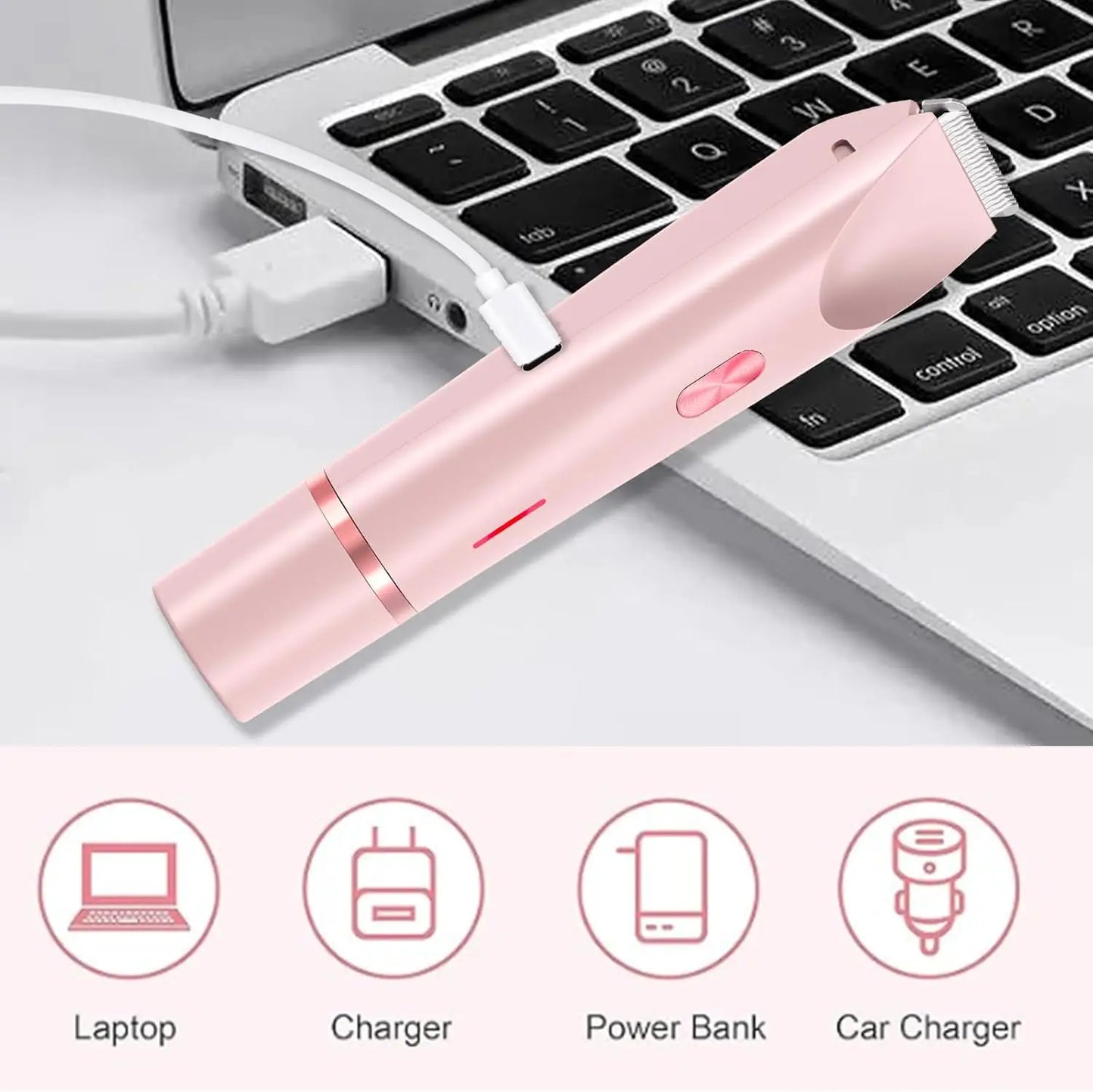 2 in 1 Electric Razor Woman Shaver Painless Waterproof Leg Bikini Body Hair Trimmer Lady Facial Mustache Epilator Hair Remover