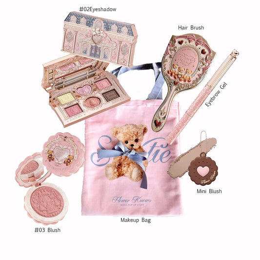 Flower Knows ALL IN ONE Makeup Kit Full Professional Face Palette Blush Eyeshadow Lip Cream Solid Perfume Sets