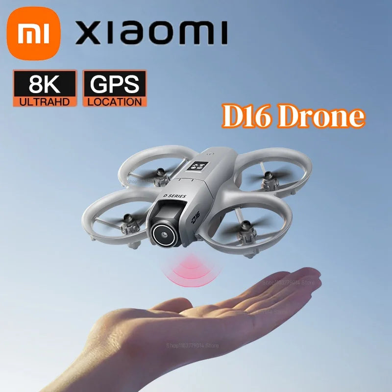 Xiaomi D16 Drone Profesional 8K HD Dual Camera Aerial 180° Electric Adjustable GPS Obstacle Avoidance Bushless Motor UAV New