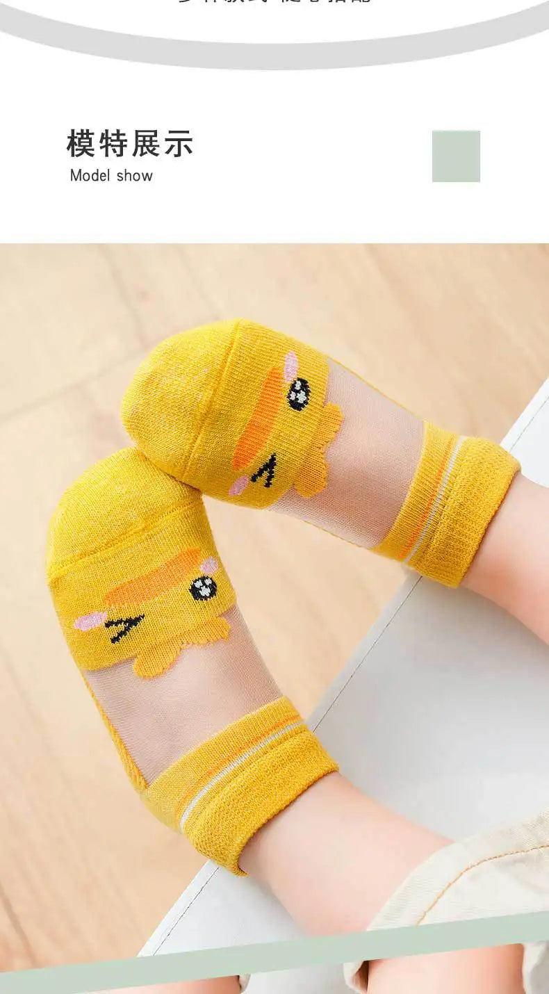 5 pairs 0-3-5-12 years old children's socks all genders Mesh Cotton Class A boys kids socks KS-2 socks for girls cartoon socks