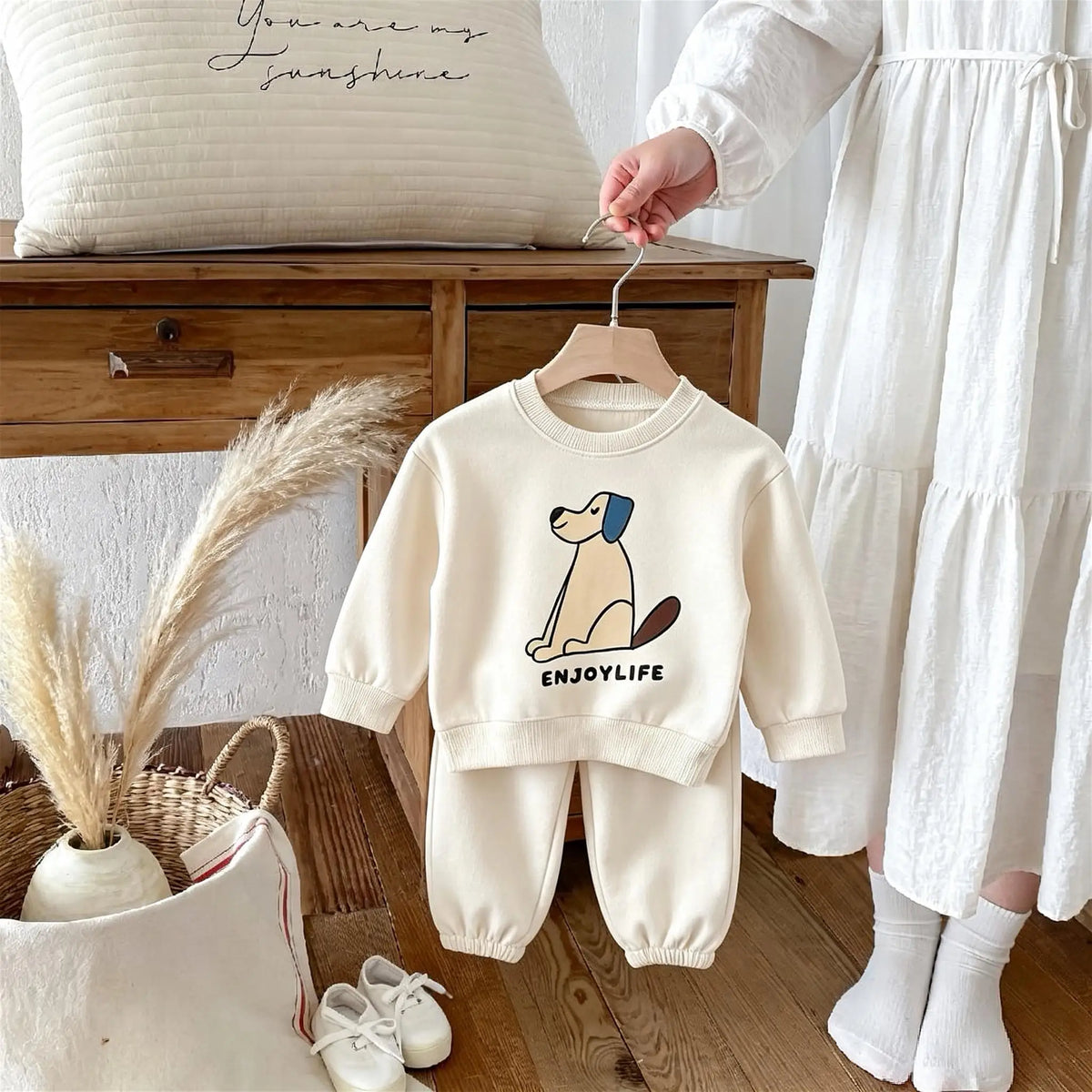 6m-6y Toddler Costume Suit Autumn Long Sleeve Casual Tracksuits Kids Sweatshirt + Pants Two Piece Set Cartoon Outfits Children's