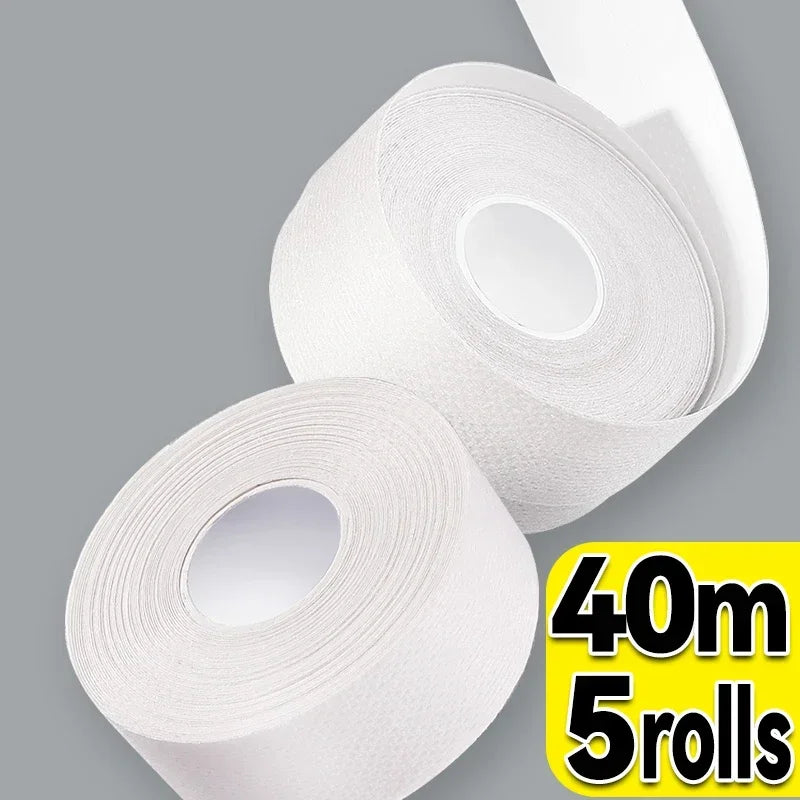 8/40M Hat Shirt Collar Anti-dirty Grime Protector Fixing Sticker Self-adhesive Disposable Tape Rolled Sweat-absorbent Tape