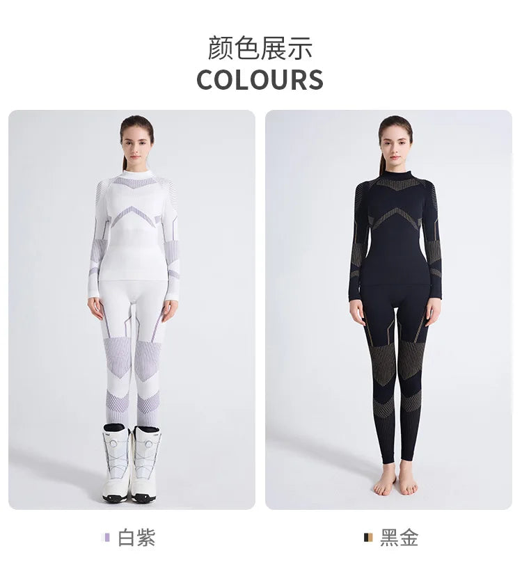 Ski Quick-drying Clothes Intimatesheattech Compression Sweat-wicking Breathable Women's Outdoor Hiking Sportswear Functional