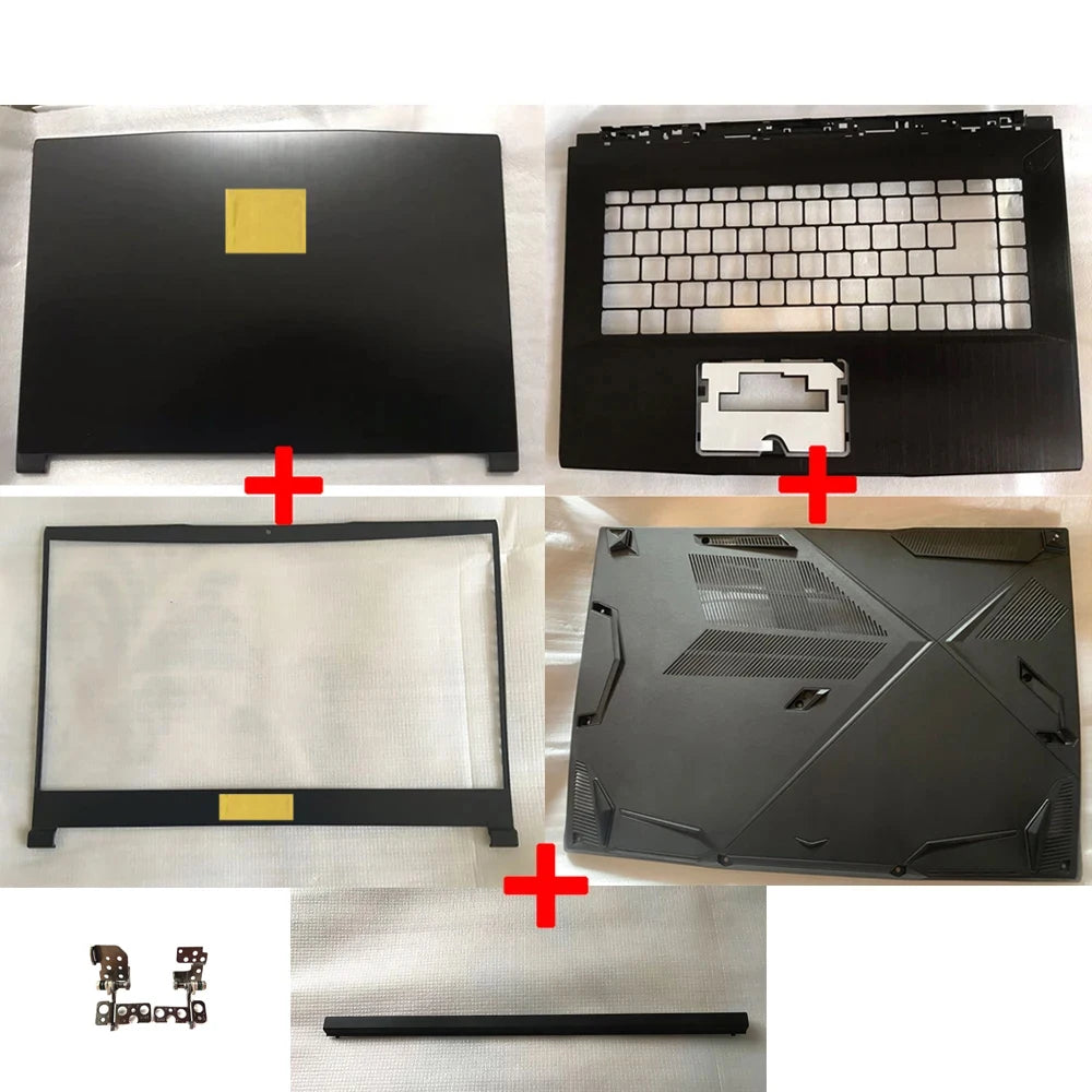 Laptop shell for MSI GF63 GF63VR 8RC 8RD MS-16R1 upper coverl screen border palm rest bottom shell lower cover hinge case