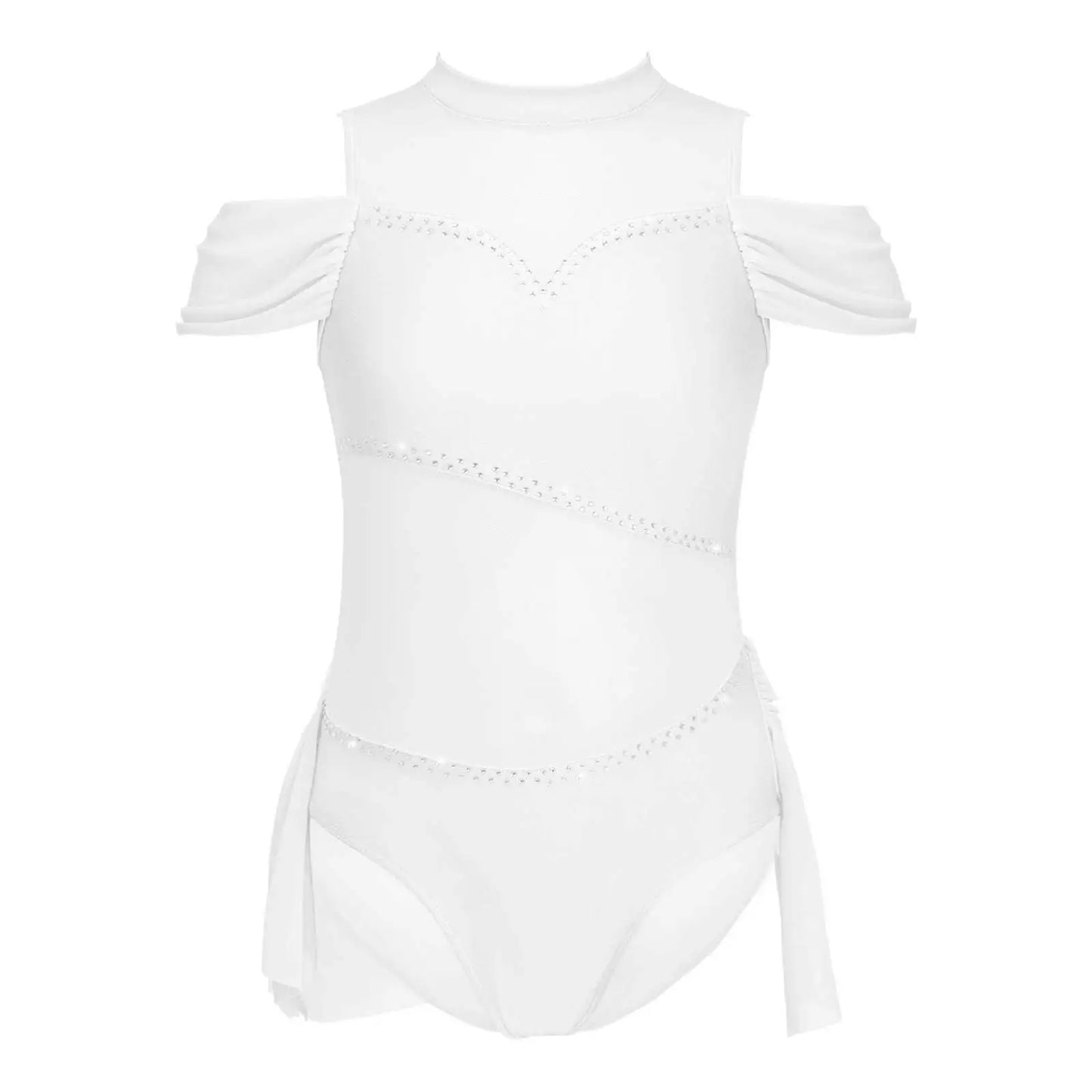 Kids Girls Sleeveless Sports Gymnastics Workout Dress Children Patchwork Ballet Dance Leotard Ballerina Fairy Party Costumes