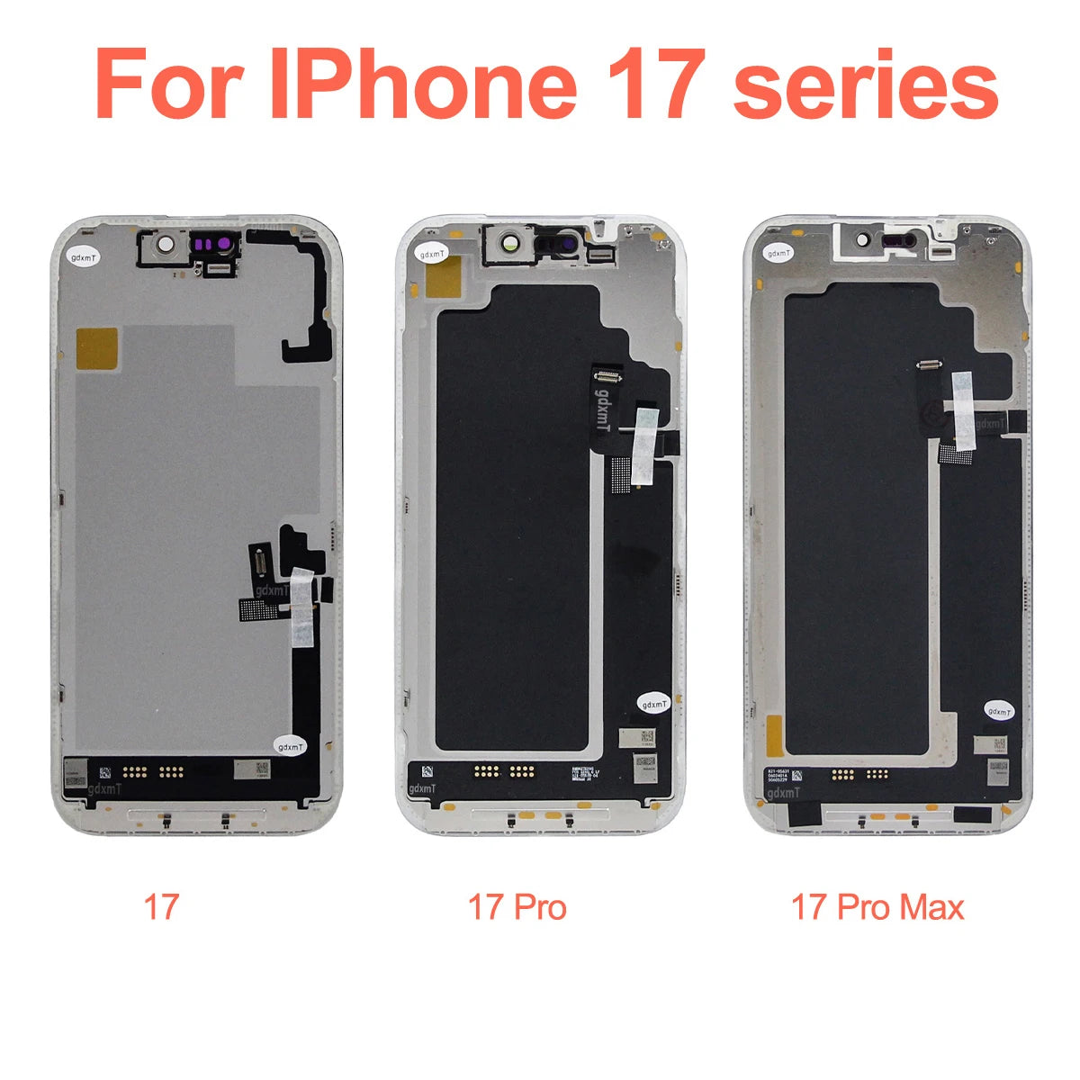 RJ Series SOFT OLED For iPhone 13 14 15 16 17 Pro Max Plus LCD Display Touch Screen Digitizer Assembly Replacement
