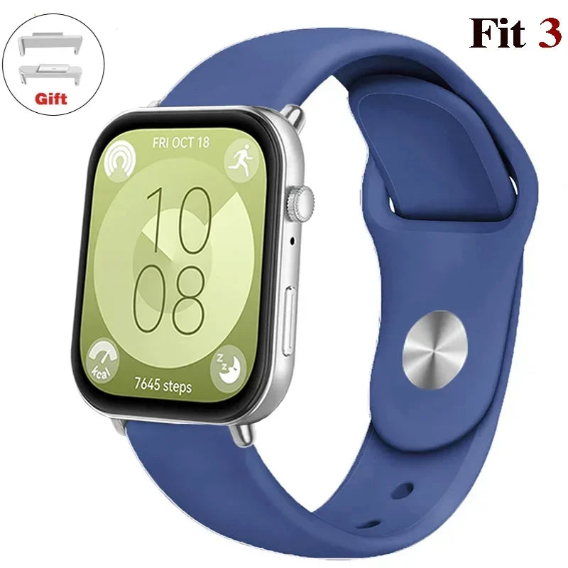 sport Band For Huawei Watch FIT 3 Strap smartwatch Silicone Official 1:1 correa for Huawei Watch fit3 2024 watchband Accessories