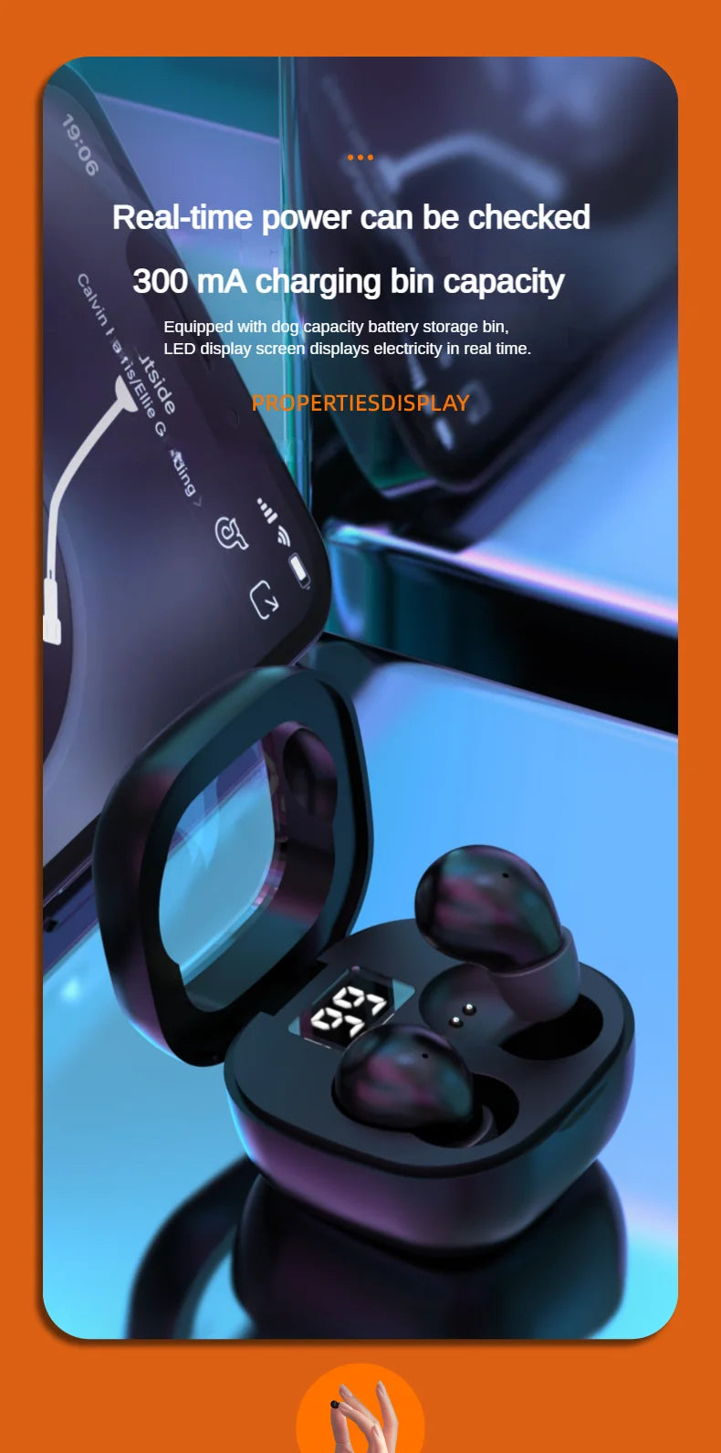 SK Small Headphones Wireless Bluetooth Headset Sport Sleeping Invisible Comfortable To Wear Bass Earbuds Earphone For All Phones