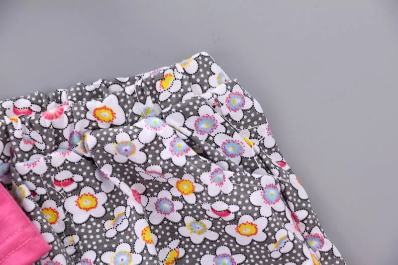 New Summer Fashion Baby Girls Clothes Children Cute Cotton Vest Shorts 2Pcs/Sets Toddler Casual Costume Infant Kids Tracksuits