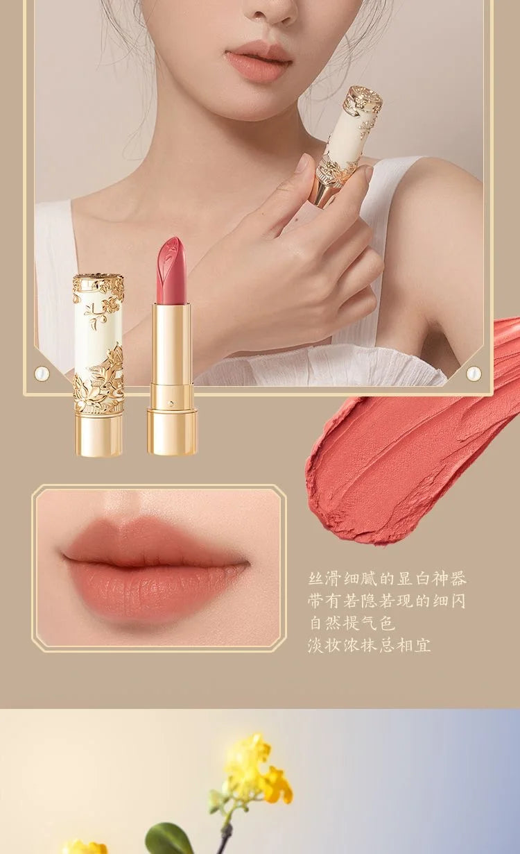 Korean Makeup Lipstick Moisturizing Velvet Matte Lip Stick Exquisite Relief Sculpture Original Creamy Lip Balm Vitamin E