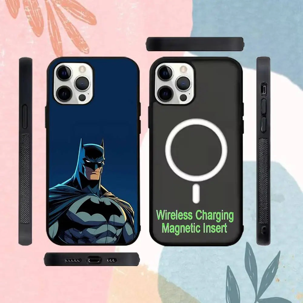 Cool-B-Batman-S Classic Armadura De For Magsafe Funda De Carga Inalámbrica Magnética Para For IPhone 11 12 13 14 15 16 17 Pro